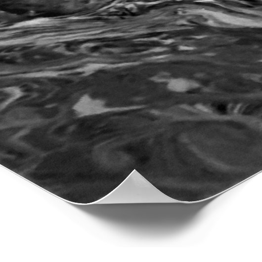 Abstracte kleurstudie 32 / Noir, Poster (Hoek)