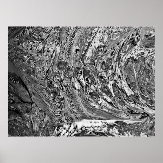 Abstracte kleurstudie 32 / Noir, Poster (Voorkant)