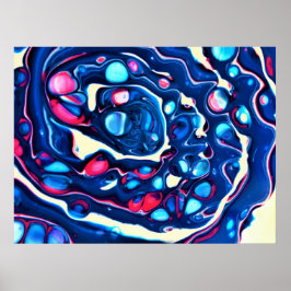 Abstracte kleurstudie 331, poster