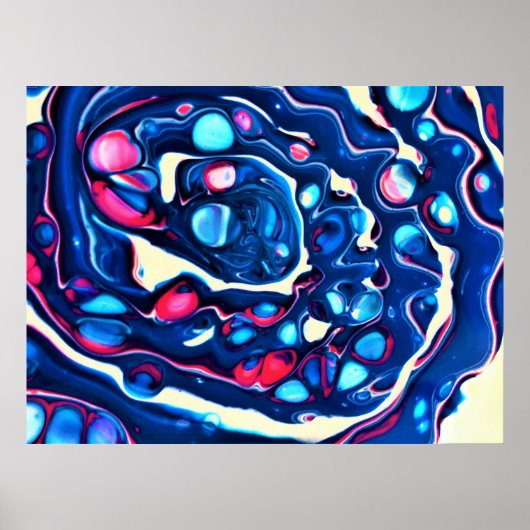 Abstracte kleurstudie 331, poster (Voorkant)