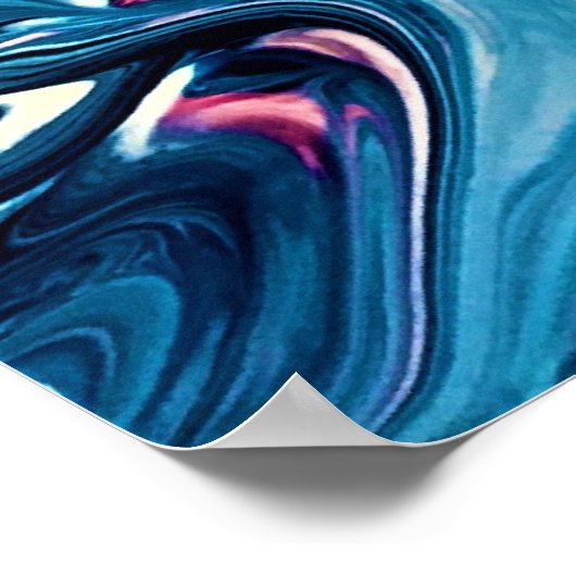 Abstracte kleurstudie 334, poster (Hoek)