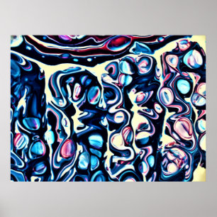 Abstracte kleurstudie 334, poster
