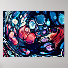 Abstracte kleurstudie 335, poster