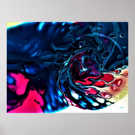 Abstracte kleurstudie 337, poster (Voorkant)