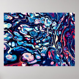 Abstracte kleurstudie 339, poster