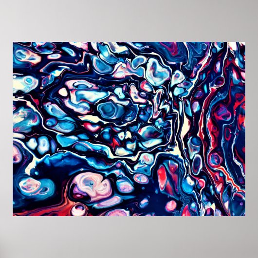 Abstracte kleurstudie 339, poster (Voorkant)