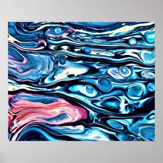 Abstracte kleurstudie 343, poster (Voorkant)