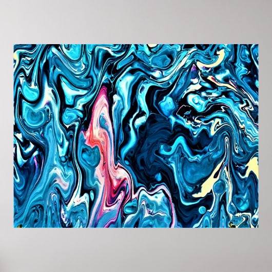 Abstracte kleurstudie 345, poster (Voorkant)