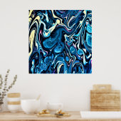 Abstracte kleurstudie 346, poster (Keuken)