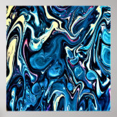 Abstracte kleurstudie 346, poster (Voorkant)