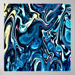 Abstracte kleurstudie 346, poster