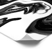 Abstracte Kleurstudie 347 / Noir, Poster (Hoek)