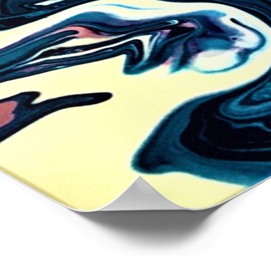 Abstracte kleurstudie 347, poster (Hoek)