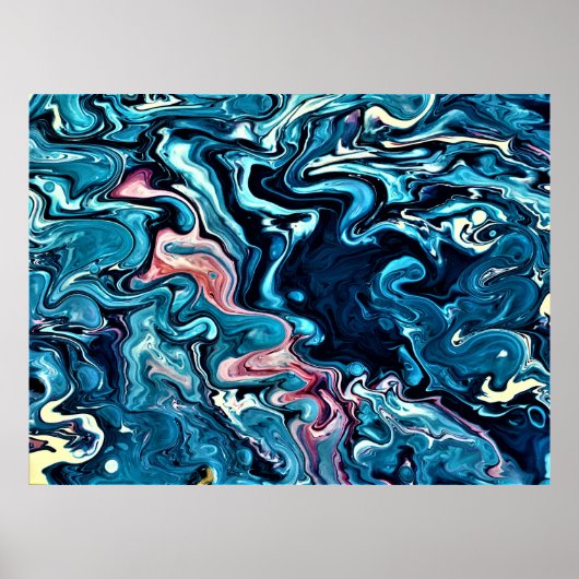 Abstracte kleurstudie 347, poster (Voorkant)