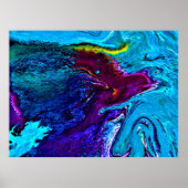 Abstracte kleurstudie 34, poster (Voorkant)