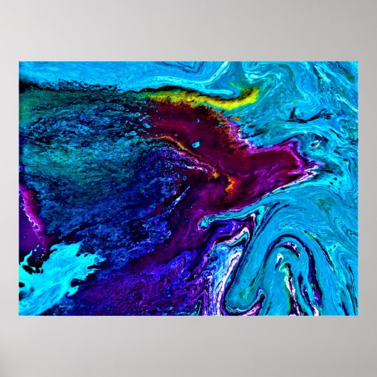 Abstracte kleurstudie 34, poster (Voorkant)