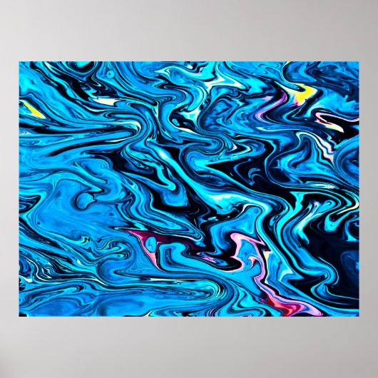 Abstracte kleurstudie 353, poster (Voorkant)