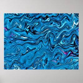 Abstracte kleurstudie 355, poster