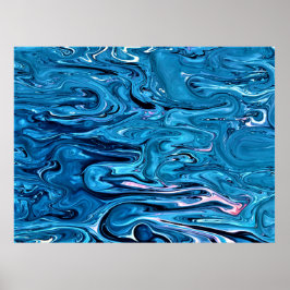 Abstracte kleurstudie 358, poster