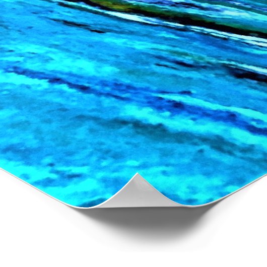 Abstracte kleurstudie 35, poster (Hoek)