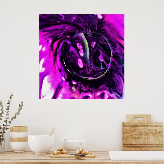 Abstracte kleurstudie 384, poster (Keuken)