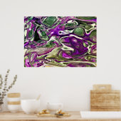 Abstracte kleurstudie 394, poster (Keuken)