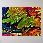 Abstracte kleurstudie 3, poster (Voorkant)