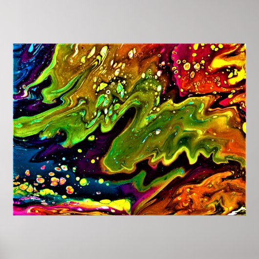 Abstracte kleurstudie 3, poster (Voorkant)