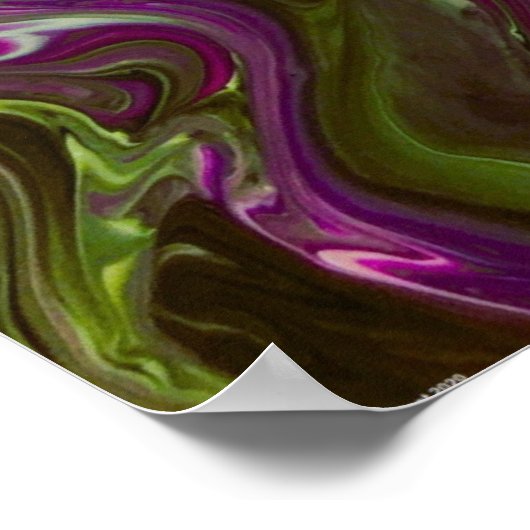 Abstracte kleurstudie 402; poster (Hoek)