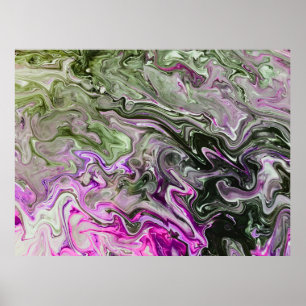 Abstracte kleurstudie 419, poster