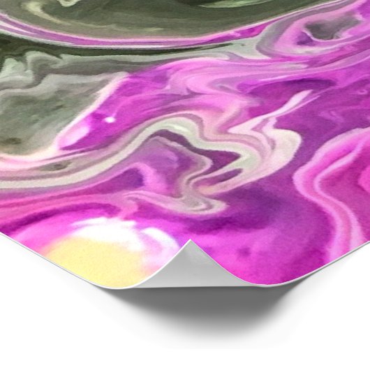 Abstracte kleurstudie 421, Poster (Hoek)