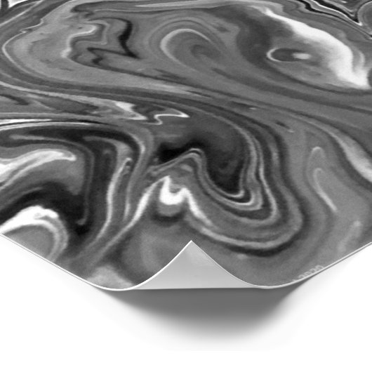 Abstracte kleurstudie 427 / Noir, Poster (Hoek)