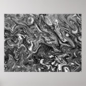 Abstracte kleurstudie 427 / Noir, Poster (Voorkant)
