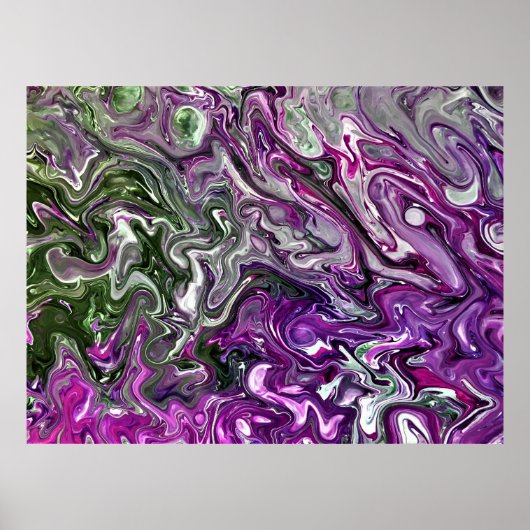 Abstracte kleurstudie 427, poster (Voorkant)