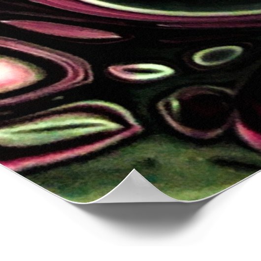 Abstracte kleurstudie 428, poster (Hoek)