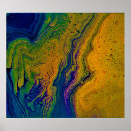 Abstracte kleurstudie 43, poster