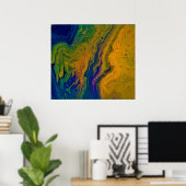 Abstracte kleurstudie 43, poster (Thuiskantoor)