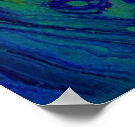 Abstracte kleurstudie 43, poster (Hoek)