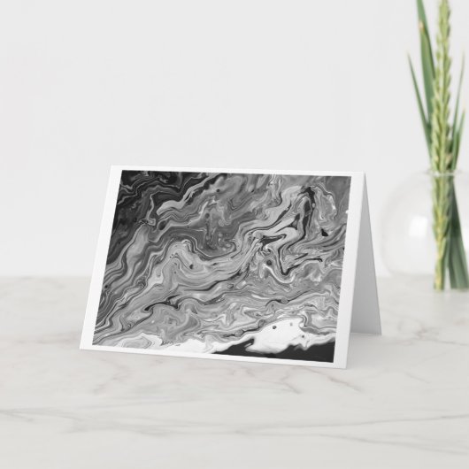 Abstracte kleurstudie 442 / Noir, Kaart (Voorkant)