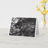 Abstracte kleurstudie 443 / Noir, Kaart (Gele Bloem)