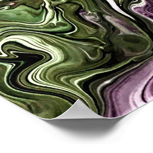 Abstracte kleurstudie 444, poster (Hoek)