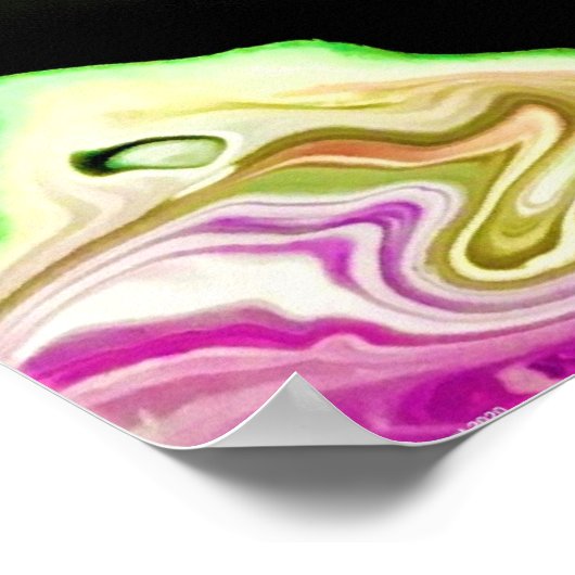 Abstracte kleurstudie 451; poster (Hoek)