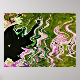 Abstracte kleurstudie 451; poster