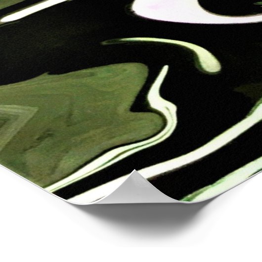 Abstracte kleurstudie 455, poster (Hoek)