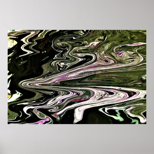 Abstracte kleurstudie 455, poster (Voorkant)