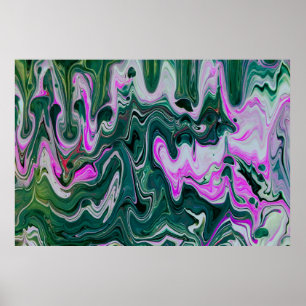 Abstracte kleurstudie 458, poster