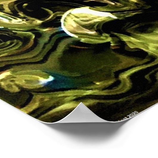 Abstracte kleurstudie 462; poster (Hoek)