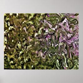 Abstracte kleurstudie 462; poster