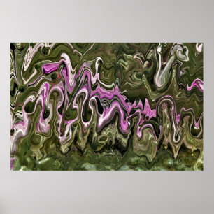 Abstracte kleurstudie 466, poster