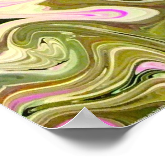 Abstracte kleurstudie 470, Poster (Hoek)